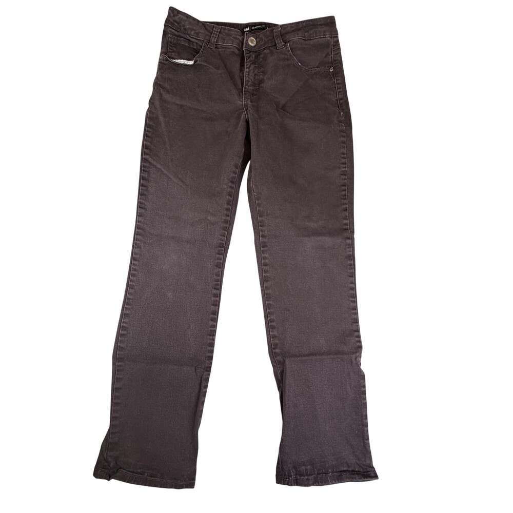 Lee Jeans Womens 8P Dark Brown Corduroy Classic Fit Straight Stretch 29x27